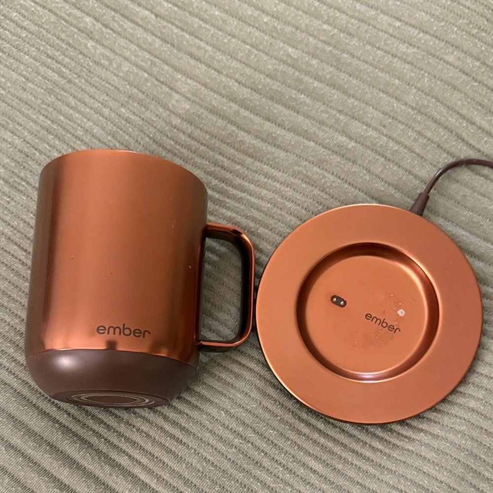 Ember Copper Mug with Charging Plate